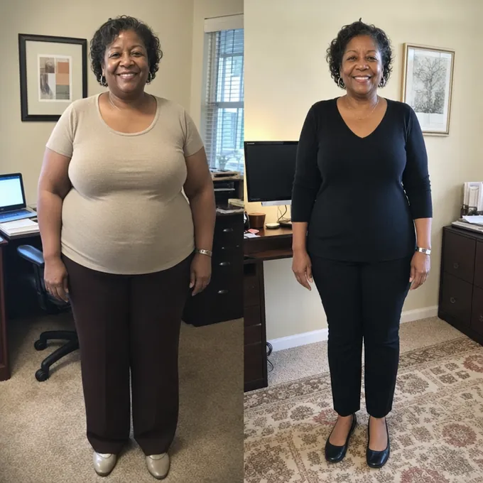 Antes y después de una alumna del método keto mediterráneo