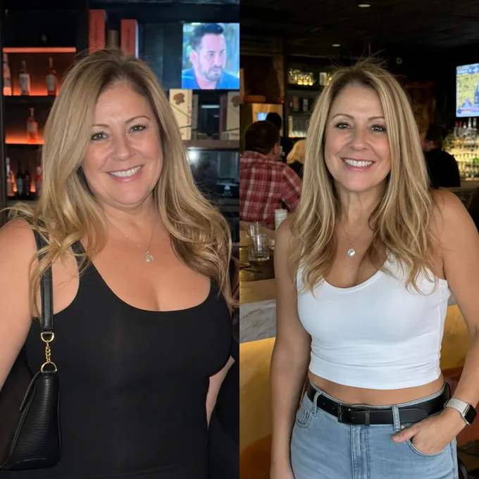 Antes y después de una alumna del método keto mediterráneo